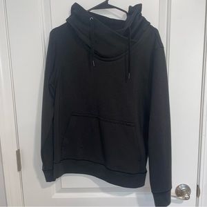 Lululemon Black Hoodie w/ Crossneck - Size 8